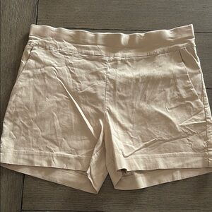 Amazon Tan High Waist Shorts with Tailored Look